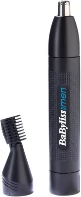 BaByliss For Men E652E - Триммер для носа и ушей + końcówka do strzyżenia brwi, 1 шт