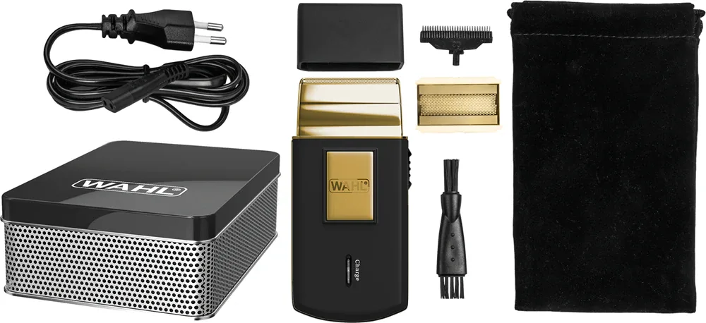 Wahl Travel Shaver Gold Edition - Путешественный станок для бритья для бороды, 1 шт