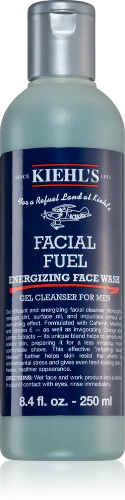 Kiehl's Facial Fuel Energizing Face Wash - Очищающий гель для лица для мужчин, 250 мл