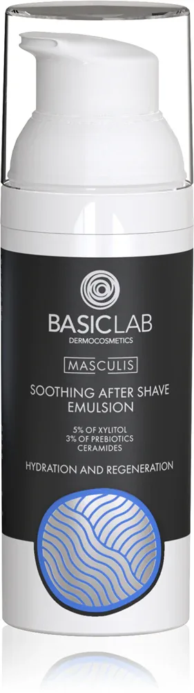 BasicLab Dermocosmetics Masculis - Успокаивающая эмульсия после бритья, 50 мл