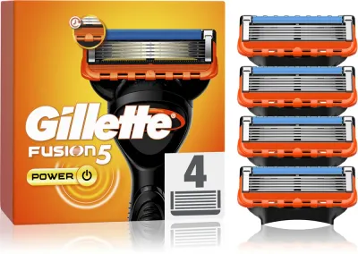Gillette Fusion5 Power - Запасные лезвия, 4 шт