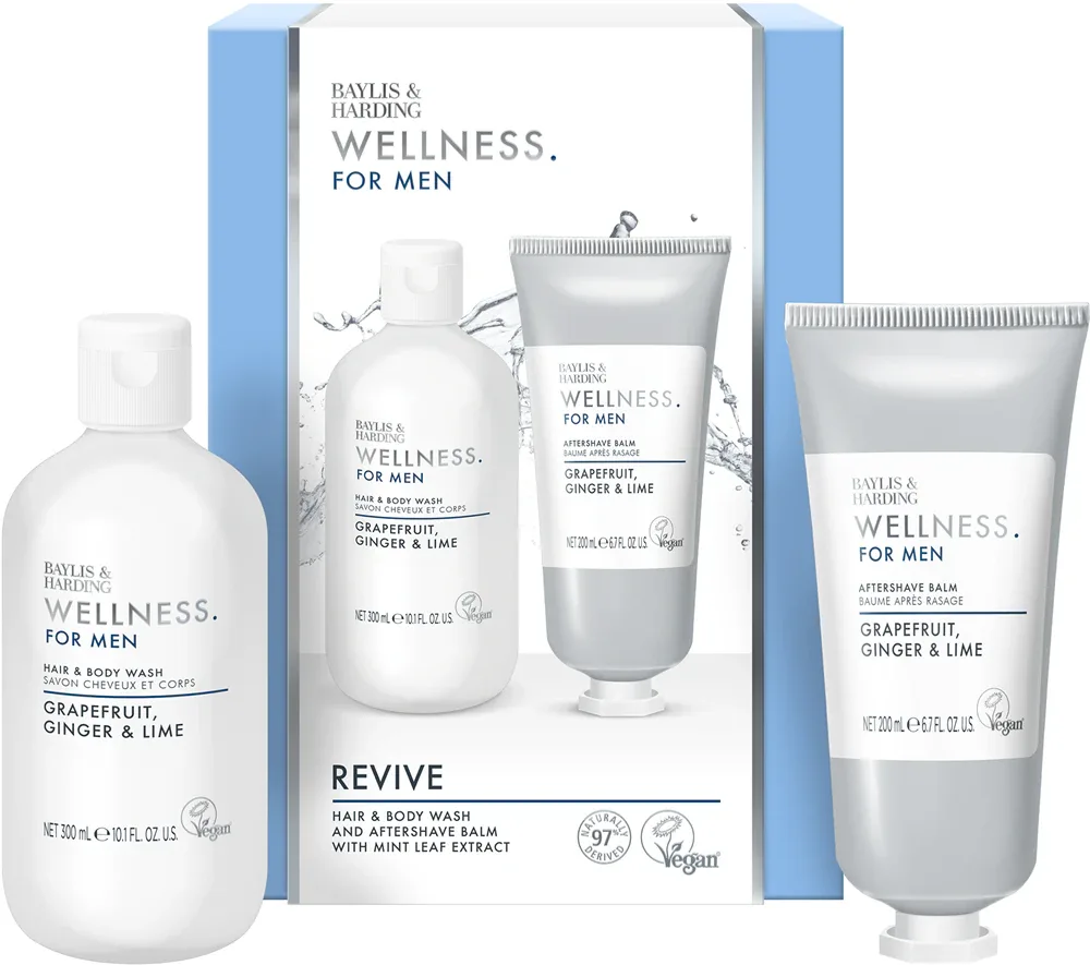 Baylis & Harding Wellness. For Men. Revive - Подарочный набор для мужчин ароматы Грейпфрут, Имбирь и Лайм аромат Grapefruit, Ginger & Lime