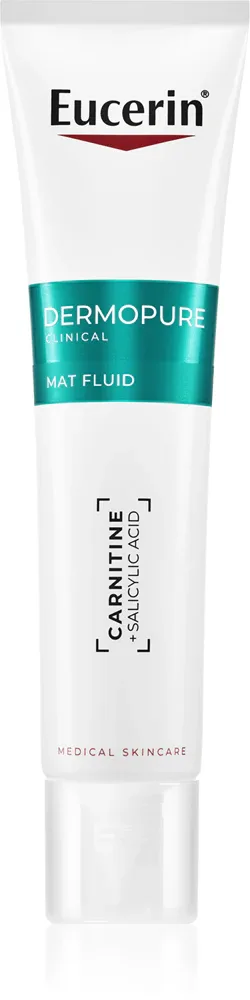 Eucerin DermoPure Clinical Mat Fluid - Матирующий флюид против несовершенств кожи с акне, 40 мл