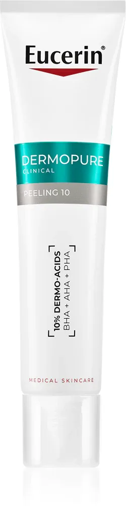 Eucerin DermoPure Clinical Peeling 10 - Ночной крем для лица с пилингом для проблемной кожи, 40 мл