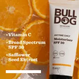 Bulldog Anytime Daily Moisturise SPF30 - Увлажняющий питательный крем, 75 мл — фото 3