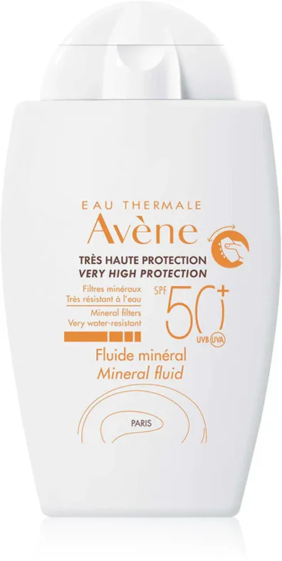 Avene Sun Mineral Fluid - Защитный флюид без химических фильтров SPF 50+, 40 мл