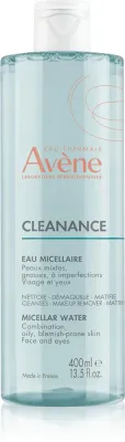 Avene Cleanance - Мицеллярная вода для жирной и комбинированной кожи, 400 мл