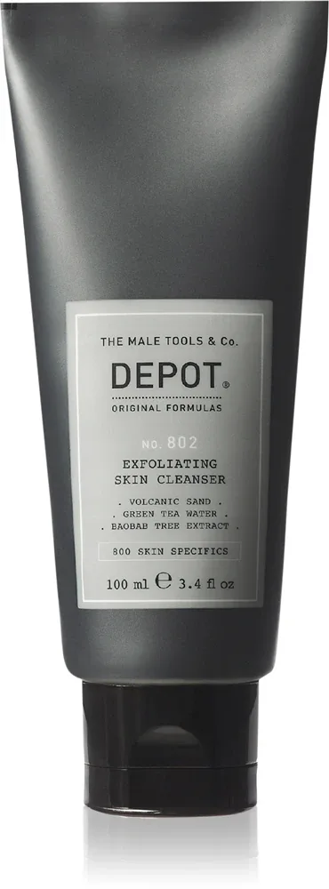 Гель для умывания отшелушивающий DEPOT 800 SKIN SPECIFICS NO. 802 EXFOLIATING SKIN CLEANSER для мужской кожи