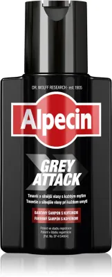 Alpecin Grey Attack - шампунь с кофеином против поседения волос, 200 мл