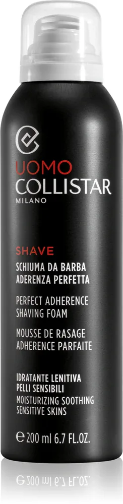 Collistar Uomo Perfect Adherence Shaving Foam - Пена для бритья для чувствительной кожи, 200 мл