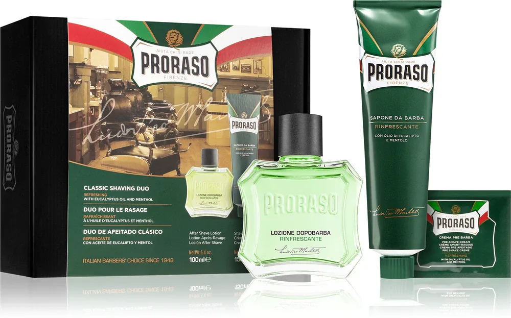 Proraso Set Shaving Duo - Набор для бритья для мужчин Refreshing Refreshing, 2 шт