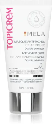 Topicrem MELA Anti-Dark Spot Instant Radiance Mask - Маска, осветляющая против пигментации кожи, 50 мл