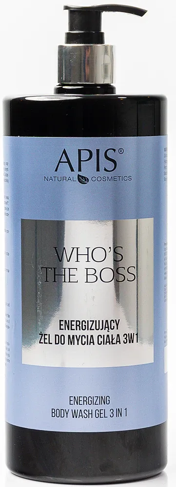 Apis Natural Cosmetics Who's The Boss - Энергетический гель для душа 3 в 1, 1000 мл