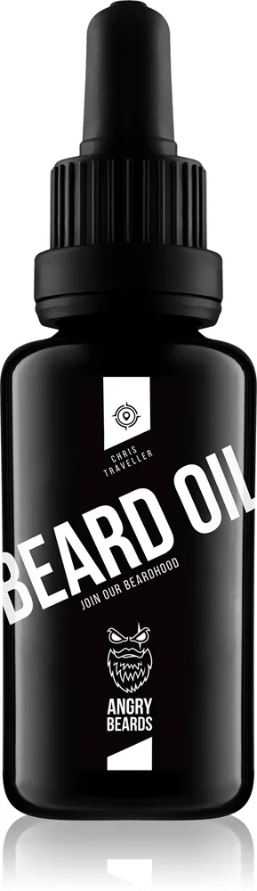 Angry Beards Chrisss Traveller Beard Oil 2.0 - Масло для бороды, 30 мл