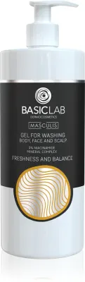 BasicLab Dermocosmetics Masculis - Гель для душа для лица, тела и волос