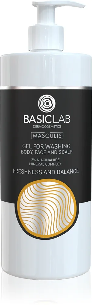 BasicLab Dermocosmetics Masculis - Гель для душа для лица, тела и волос