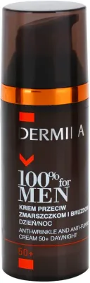 Dermika 100% for Men - Крем от глубоких морщин 50+, 50 мл