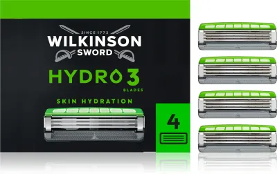 Wilkinson Sword Hydro3 Skin Protection Black Edition - сменная насадка, 4 шт