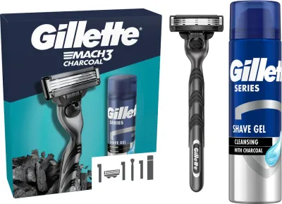 Gillette Mach3 Charcoal - Подарочный набор для мужчин