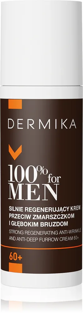 Dermika 100% for Men - Регенерирующий антивозрастной крем для мужчин 60+, 50 мл