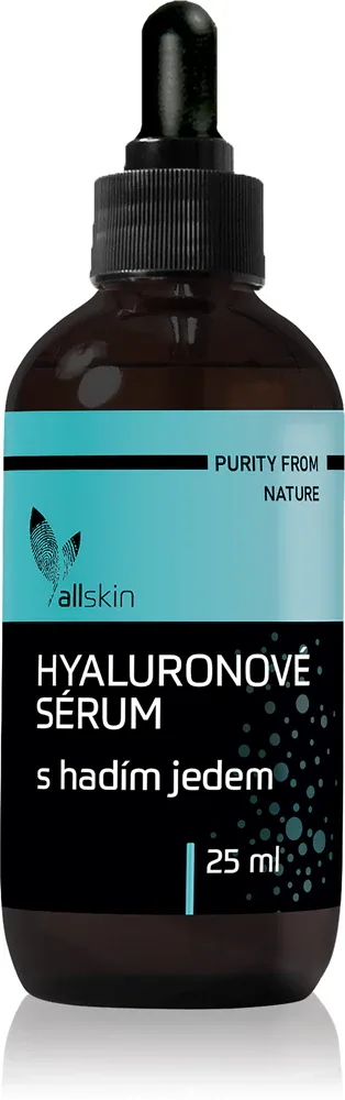 Allnature Allskin Hyaluronic serum with snake venom - Сыворотка гиалуроновая против морщин, 25 мл