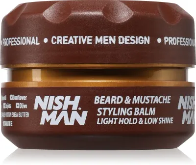 Nish Man Beard & Mustache - Воск для бороды, 100 мл