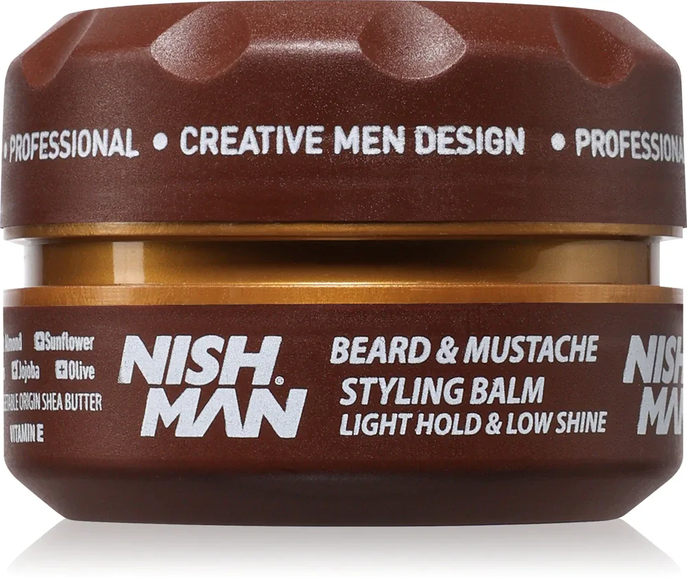 Nish Man Beard & Mustache - Воск для бороды, 100 мл