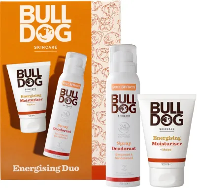 Bulldog Energizing Duo - Подарочный набор для тела и лица, 2 шт