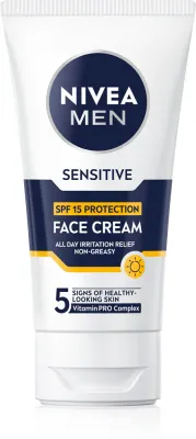 NIVEA MEN Sensitive - Защитный крем для мужчин SPF 15, 75 мл