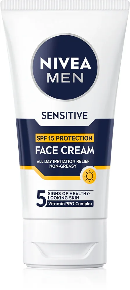 NIVEA MEN Sensitive - Защитный крем для мужчин SPF 15, 75 мл