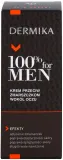 Крем для кожи вокруг глаз Dermika 100% for Men против морщин, для любого типа кожи, 15 мл — фото 3