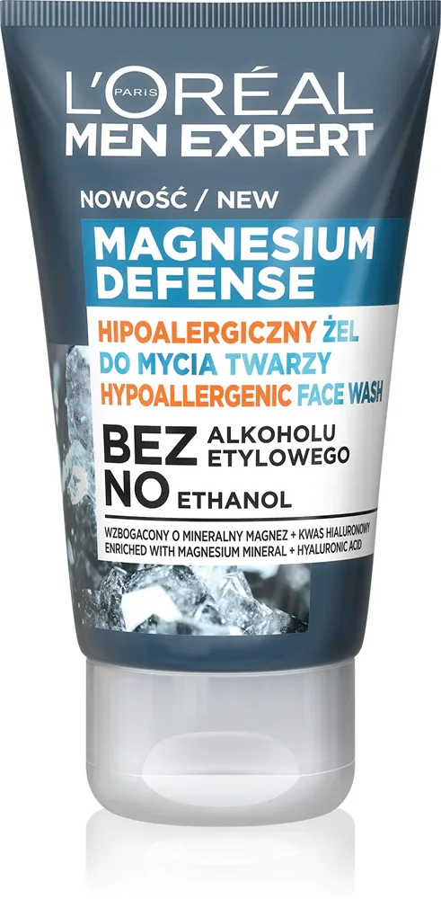 Гель для умывания L’Oreal Paris Men Expert Magnesium Defence мужской, очищающий, 100 мл