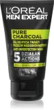 Гель для умывания L’Oreal Paris Men Expert Pure Charcoal с активированным углём, мужской, матирующий, 100 мл — фото 1