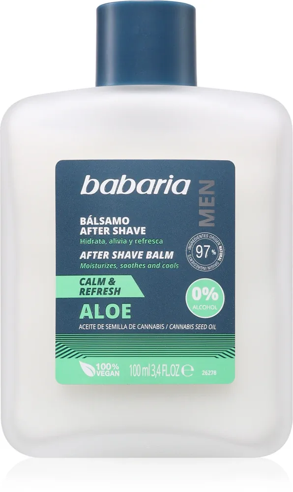 Babaria Aloe Vera - Освежающая вода после бритья с алоэ, 100 мл