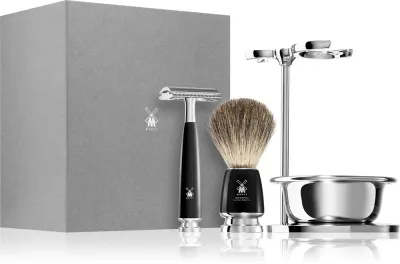Mühle RYTMO 4-piece Shaving Set - Набор для бритья Muhle RYTMO 4-piece Shaving Set с помазком из барсучьего ворса, 1 шт, 1 шт