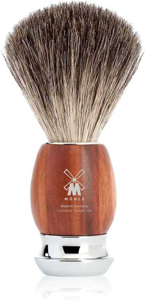 Mühle VIVO Plum Treewood - Помазок для бритья Muhle VIVO Plum Treewood из натурального ворса, 1 шт, 1 шт