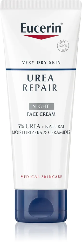 Eucerin UreaRepair Night Cream - Крем на ночь для лица, шеи и декольте без запаха, 50 мл
