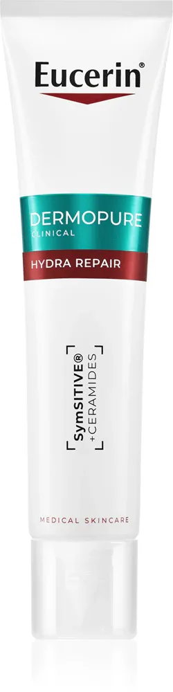 Eucerin DermoPure Clinical Hydra Repair - Восстанавливающий крем для жирной кожи с акне, 40 мл