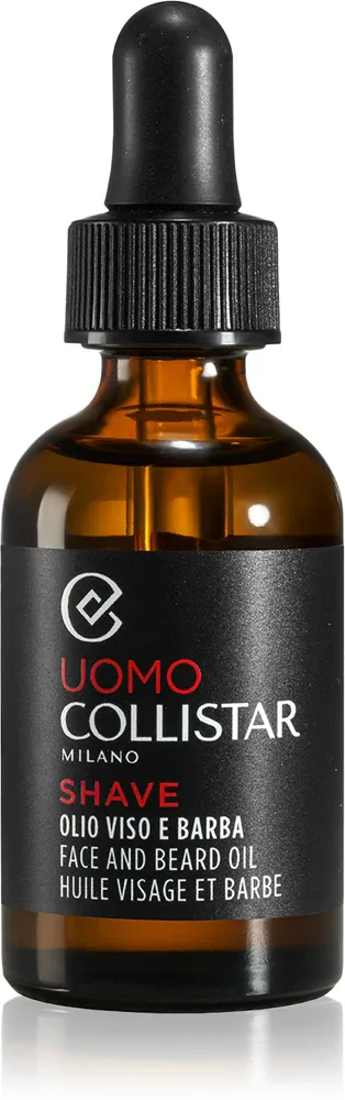 Collistar Uomo Face and Beard Oil - Питательное масло для лица и бороды, 30 мл