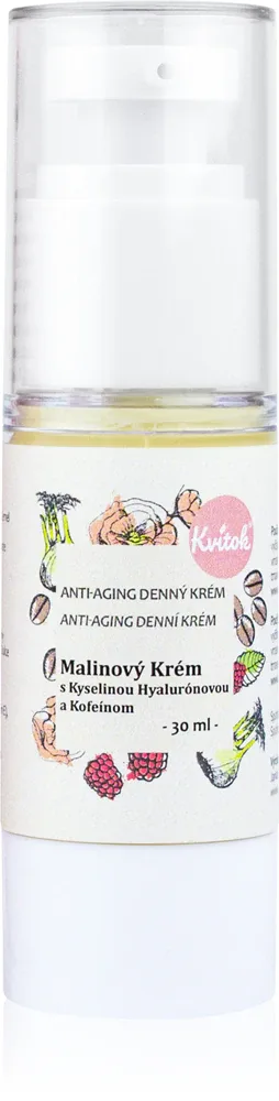 Kvitok Raspberry Cream with Caffeine - Крем на день для зрелой кожи 40+, 30 мл