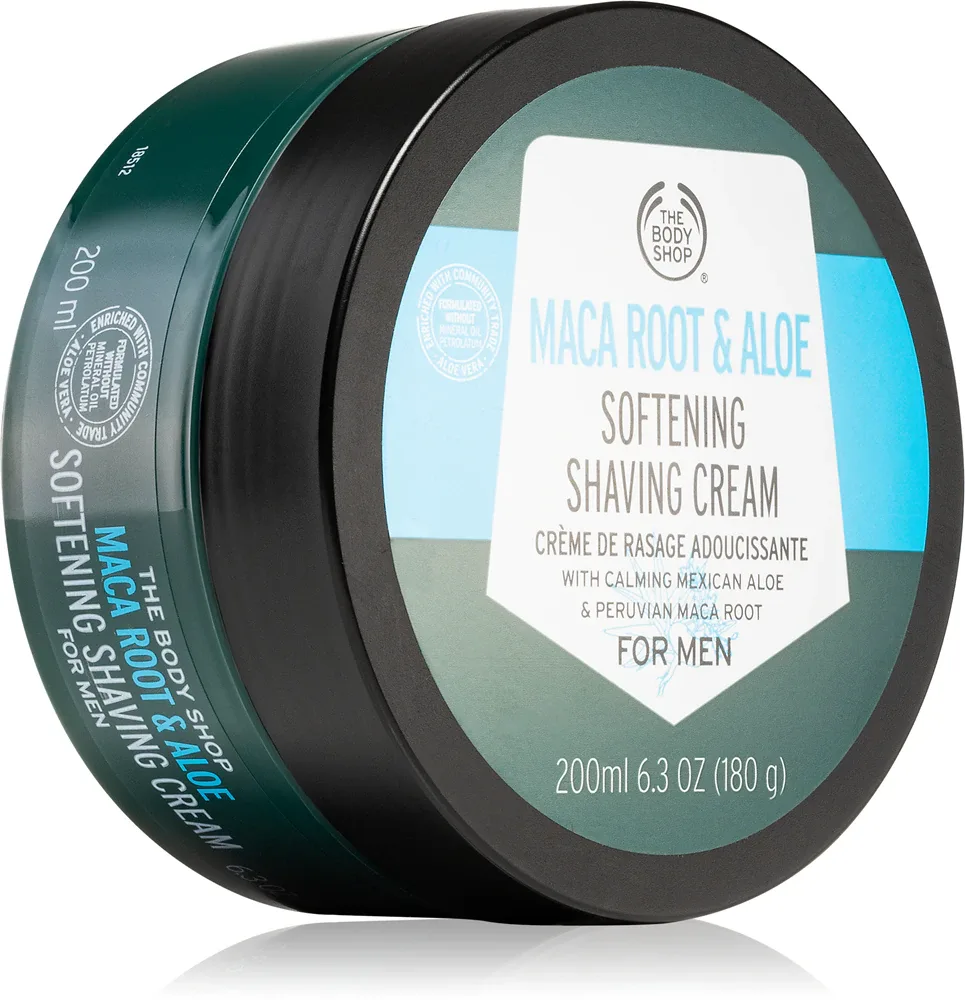 The Body Shop Maca Root & Aloe Shaving Cream - крем для бритья, 200 мл