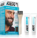 Just for Men Men Moustache & Beard - Краска для бороды для закрытия седины, 1 шт, оттенок M-45 Dark Brown — фото 1