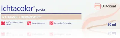 Паста для лица Dr Konrad Ichtacolor для проблемной кожи, успокаивающая, с ихтаммолом, 30 мл