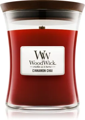 Woodwick Cinnamon Chai - Ароматическая свеча с деревянным фитилем