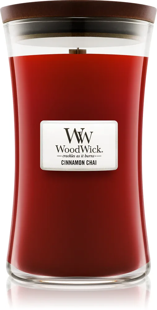 Woodwick Cinnamon Chai - Ароматическая свеча с деревянным фитилем