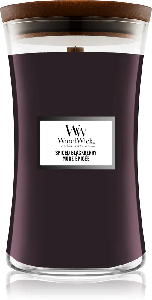 Woodwick Spiced Blackberry - Ароматическая свеча с деревянным фитилем