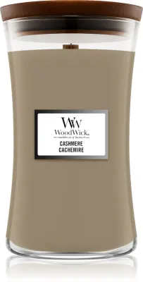 Woodwick Cashmere - Ароматическая свеча с деревянным фитилем