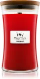 Woodwick Pomegranate - Ароматическая свеча с деревянным фитилем с деревянным фитилем, 609.5 г — фото 1
