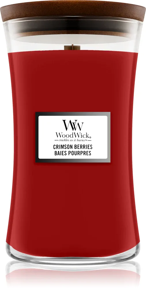 Woodwick Crimson Berries - Ароматическая свеча с деревянным фитилем