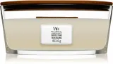 Woodwick White Teak - Ароматическая свеча с деревянным фитилем (hearthwick) с деревянным фитилем (hearthwick), 453.6 г — фото 1